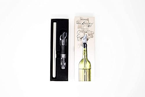 Foto von Wine Sceptre Weinkühlstab mit Belüfter aus Edelstahl - Premium Weinkühler - Weingenuss in Sommelier-Qualität - 2 Stück im Vorteilspack - Geschenkidee
