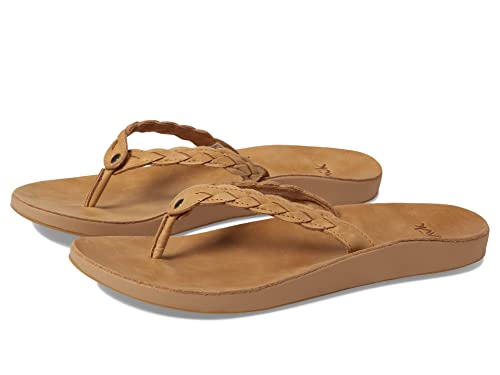 Sanuk Women's Cosmic Yoga Joy Braid Lx Flip Flop Sandal, Tan, Size 7 #TOP12