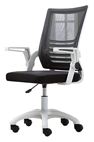 Chaise de bureau ergonomique en maille noire avec siege rembourre