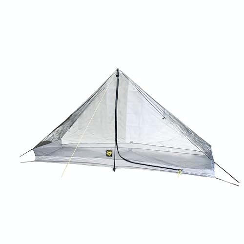 Six Moon Designs Serenity NetTent - 11 oz Ultralight 1 Person Net Tent Solo Shelter - No-See-Um Mesh Backpacking Tent with Bathtub Floor - Modular Bug Protection for Gatewood Cape and Deschutes Tarp