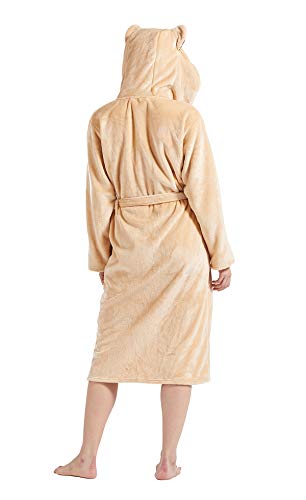 Atoz Women Robe Adult Animal Bathrobe Flannel Hooded Home Pajamas Soft For Halloween Christmas Cosplay Robe #TOP3