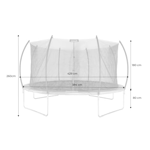 Cama elástica sweeek Venus Inner con red interior anticaídas y 430cm de diámetro 4