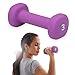 Gaiam Neoprene Dumbbell Hand Weight, Purple, 3 lb (Sold as Single Dumbbell)