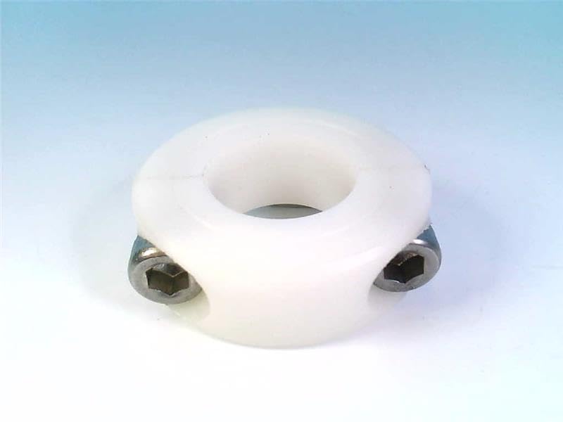 Shaft Collar, Clamp, 2Pc, 3/4 In, Plastic