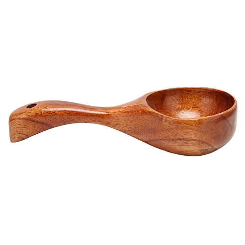 Qcwwy Cómoda Cucharada de Gachas de Madera Cuchara Catinera para Utensilios de Cocina, Phoebe Wood Water Lado para Casa
