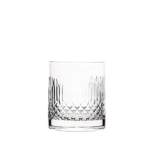 Luigi Bormioli Diamante DOF Glass (Pack of 4), 380 ml Capacity of 1, Clear
