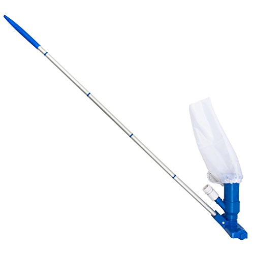 Deuba® Pool Cleaning Set | Garden Hose Powered Extendable Venturi Floor Vacuum Head | Swimming Pool Hot Tub Water Care & Maintenance | Washable Collection Container | Accessories Kit - 3