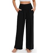 Gracyoga Wide Leg High Waisted Flowy Yoga Pants for Women