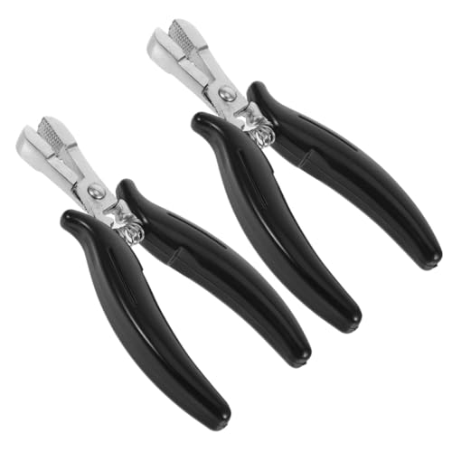 Pince pour extensions de cheveux micro anneaux et nano rings chrome