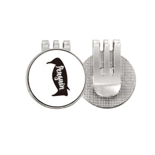 Marqueur de balle de golf pingouin émail noir blanc accessoire repère de balle pour green de golf