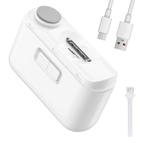 Duoxiate Electric Nail Clipper with LED Light, Rechargeable Nail Trimmer for Babies, Toddlers, Adults & Seniors, Quiet Baby Nail File with Storage Box, Safe Fingertip & Toenail Cutter