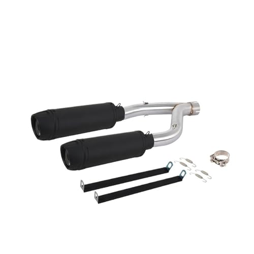 Für Aprilia SHIVER 900 Slip-on-Motorrad-Auspuffanlage Mit Mittelrohr-Schalldämpfer Motorrad Auspuffrohr(Type F)