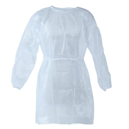 Avental em TNT Procedimento Manga Longa Slim Soft - Branco 10 unidades Anadona