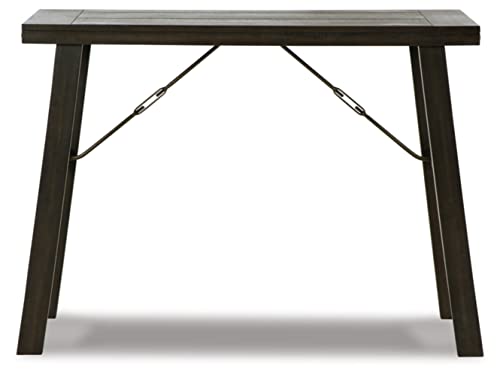 Signature Design By Ashley Noorbrook Farmhouse Counter Height Dining Table Set With Upholstered Bar Stools, Set Of 3, Black & White #TOP5
