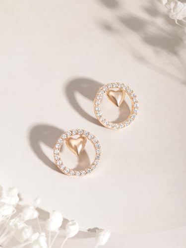 Image of Rubans Gold Plated Wedding Pendant Jewellery Set for Women
