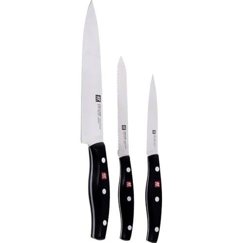 Zwilling 30751-300 - Juego de cuchillos (3 piezas, Twin Pollux, color negro)