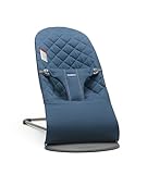BabyBjörn Bouncer Bliss, Midnight Blue, Woven, Classic Quilt | 2-in-1 AdjustableBaby Bouncer Seat and Toddler Chair, Newborn to Toddler (8-29 lbs), 4 Positions, Lightweight & Portable