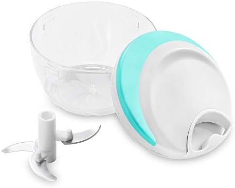 JIANFA Manual Food Chopper, Vegetable Chopper Mincer Blender to Chop Fruits Vegetables Nuts Herbs Onions Garlics for Salsa Salad Pesto Coleslaw Puree