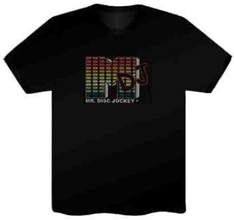 تي شيرت LED للموسيقى المنشطة معادل صوت مضيء للبالغين والأطفال بمقاسات كبيرة ملابس عرض DJ للحفلات الجديدة