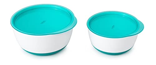 Image of OXO Tot Small/Large Bowl Set with Snap On Lids, Teal