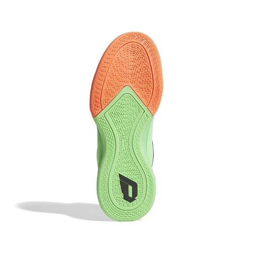 adidas Unisex-Adult Dame X Basketball, Lime Burst/Signal Coral/Blue Burst, 8 - image 3