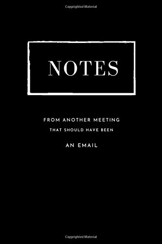 Notes from another meeting that could have been an email: Survived Another Meeting Notebook | Funny Gift Gag Gift For Office Co-Worker | Blank Lined 6*9 inches 100 pages