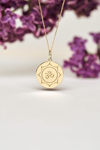 Collier Om argent 925 idéal pour la méditation et le yoga - 2