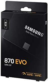 Samsung SSD 870 EVO, 4 TB, Form Factor 2.5, Intelligent Turbo Write, Magician 6 Software, Black