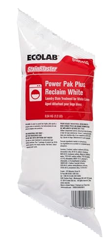 Ecolab Stainblaster Power Pak Plus Reclaim White Linen Laundry Machine Stain Treatment