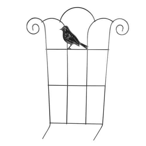 HONMEET Garden Trellis Wrought Iron Climbing Frame Plant Support for Indoor and Outdoor Vines Green Plant Climbing Stand Durable Metal Accessories