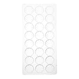 Veemoon Molde de Chocolate Forma de Concha Marina 24 Cavidades de Ps Seguro para Hacer Bombones, Fondant y Velas, Kit para Hornear Reutilizable Adecuado para Repostería y Fiestas