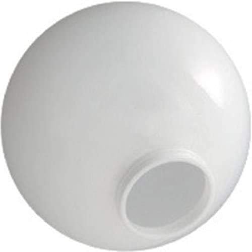 White 6" Globe Acrylic 3-1/4" Fitter