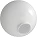 White 6" Globe Acrylic 3-1/4" Fitter