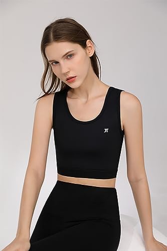 BaronHong Compression Bra,Pullover Chest Binder Alternative,Wireless Full Coverage Medium Support Top,Athletic Sports Bra