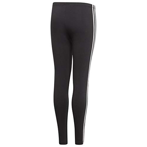 Adidas Originals Girls' 3 Stripes Leggings, Black/White, Medium #TOP1