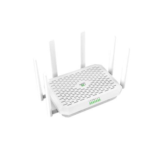 InHand Networks FWA02 Router 5G WiFi 6 AX3600,5G Max.DL 4.76Gbps,2 Puertos 2.5G,Dual SIM Failover,Buit in VPN.Módem Libre para Internet Rural,Oficina y RV,Compatible con Todos los Operadores de España
