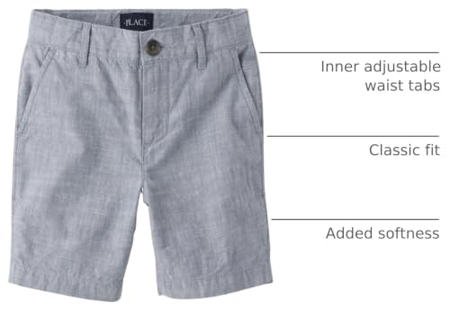 The Children's Place,Boys,Textured Chino Shorts,Thunderstorm,5 by The Children's Place - Used condition - US$15.02