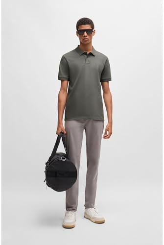 BOSS Hommes Passenger Polo Slim en Coton Stretch à Patch logoté