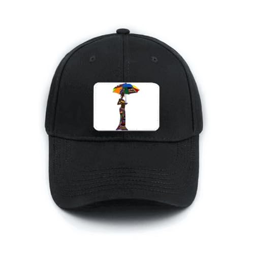 Casquette de baseball noire femme avec attache réglable et flexible