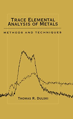 Trace Elemental Analysis of Metals: Methods and Techniques