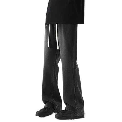 Men's Jeans Light Blue Vintage Denim Straight Leg Spring Pants