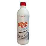Espectacular limpiador concentrado para plata, bronce, cobre, laton... TECMA PLATA de SATECMA, para limpieza por inmersión de sus objetos más queridos. Botella 1 litro