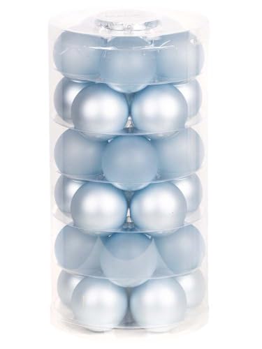 Inge Glas Weihnachtskugeln | Schöne Christbaumkugeln aus Glas | 30...