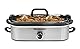 Elite Gourmet MST-5240SS Kasserolle-Schongarer, verschließbarer Deckel, einstellbare Temperatur, hält warm, ofen- und spülmaschinenfest, 3,3 l Fassungsvermögen, Edelstahl