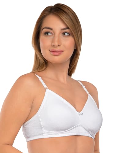 Image of DAISY DEE Women's Girls Cotton Non-Padded Wirefree Seamless Full Coverage Comfortfit Everyday Use T-Shirt Bra - NDSZN