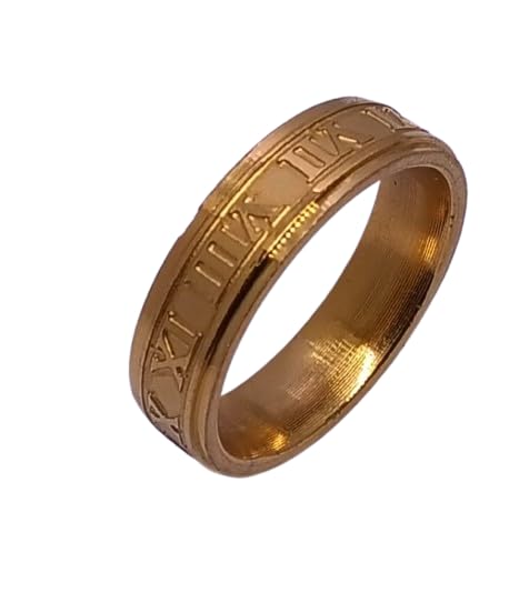 " Unisex Gold plated stainless steel ring-image-27