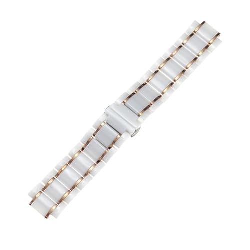 Bracelet montre céramique 14 mm acier inoxydable sangle rechange pour montre