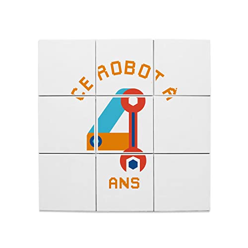 Carreaux Céramique Décoratif Robot le cadeau d'anniversaire idéal 4 ans