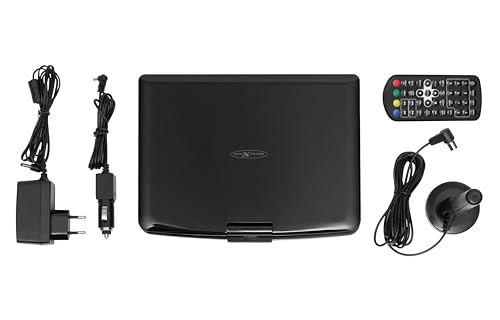 Reflexion DVD1017 Tragbarer 25,4 cm (10 Zoll) DVD-Player mit DVB-T2 HD Tuner, Fernbedienung, 12V Adapter, HDMI, USB, 230V Netzteil schwarz – Bild 4