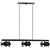 Eglo Lighting 20108A Catwalk Pendant Lamps, Chrome/Black